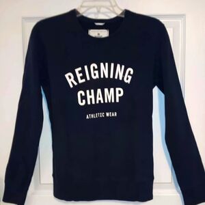 Reigning Champ Crewneck Logo Cotton Sweatshirt